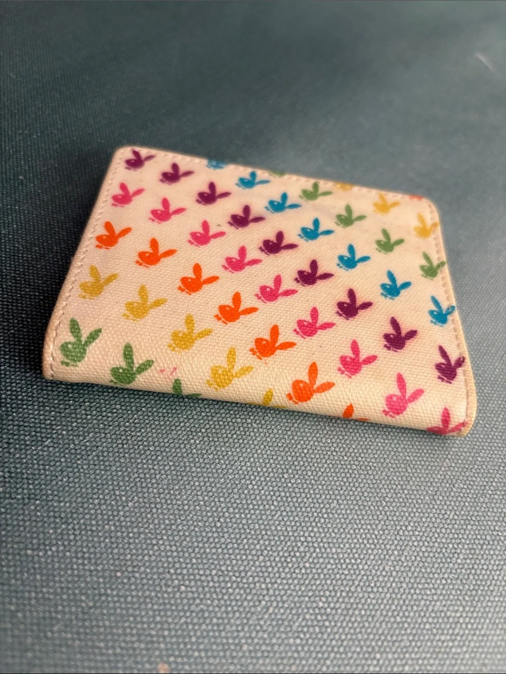 PLAYBOY Vintage Y2K Cardholder Rainbow Bunnies
